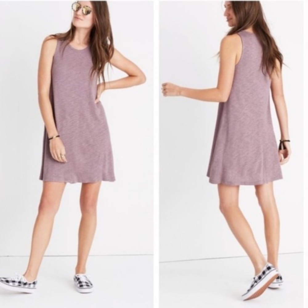 Madewell | Women’s Mauve/Purple Knit Crewneck Tank Shift Highpoint Dress Size XS - Picture 16 of 16